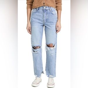 Free People High Rise tapered boyfriend fit